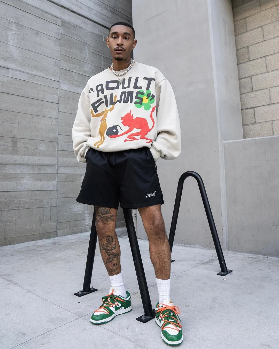 Graphic Sweatshirt and Concrete, Clothing scene in ClothesLook