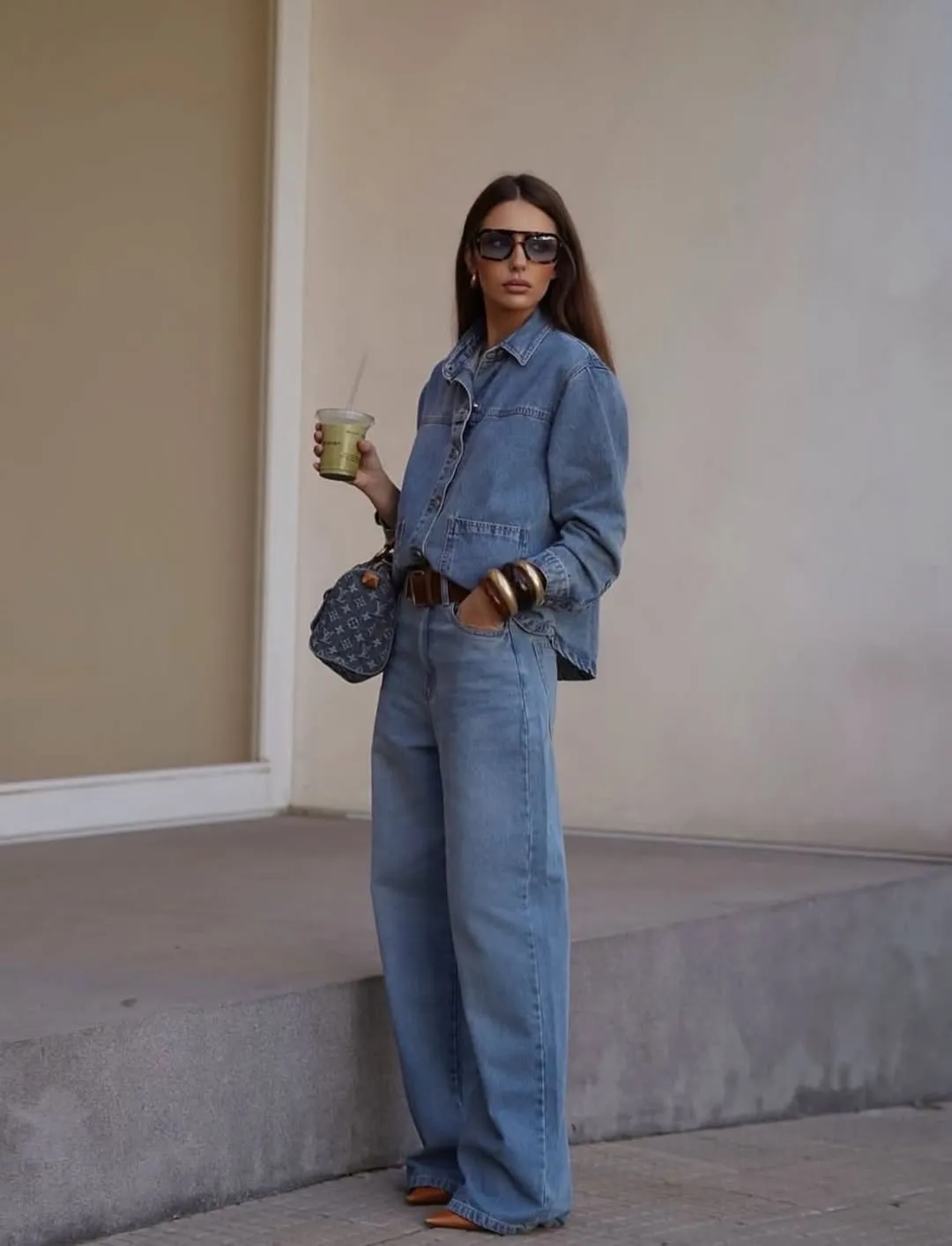 Denim and Beige Wall, Clothing scene in ClothesLook